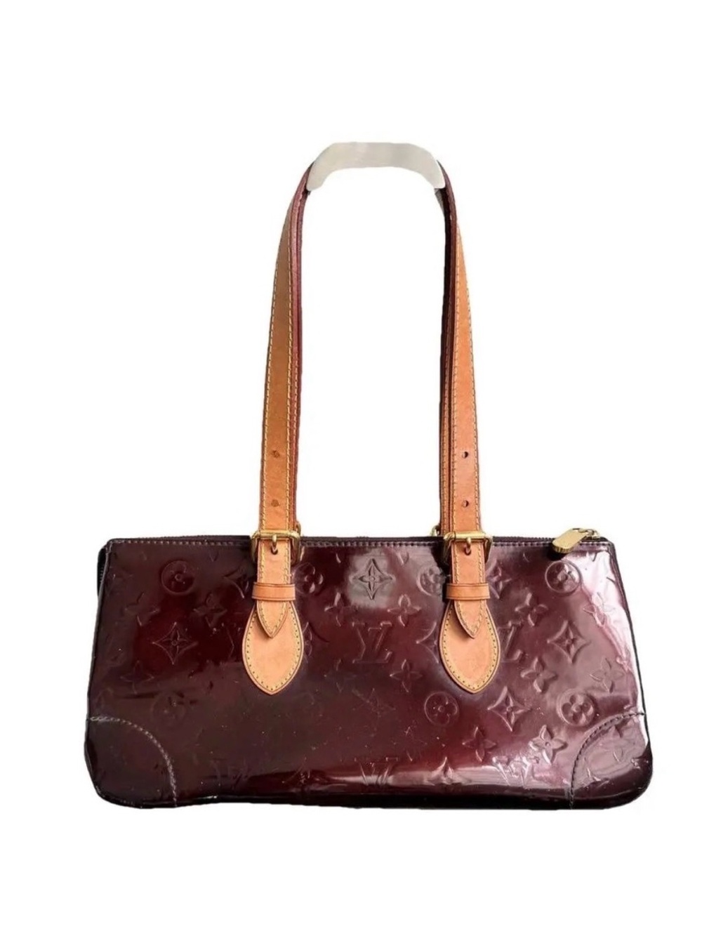 Louis Vuitton Burgundy Patent Monogram Bag, vintage, eggplant color